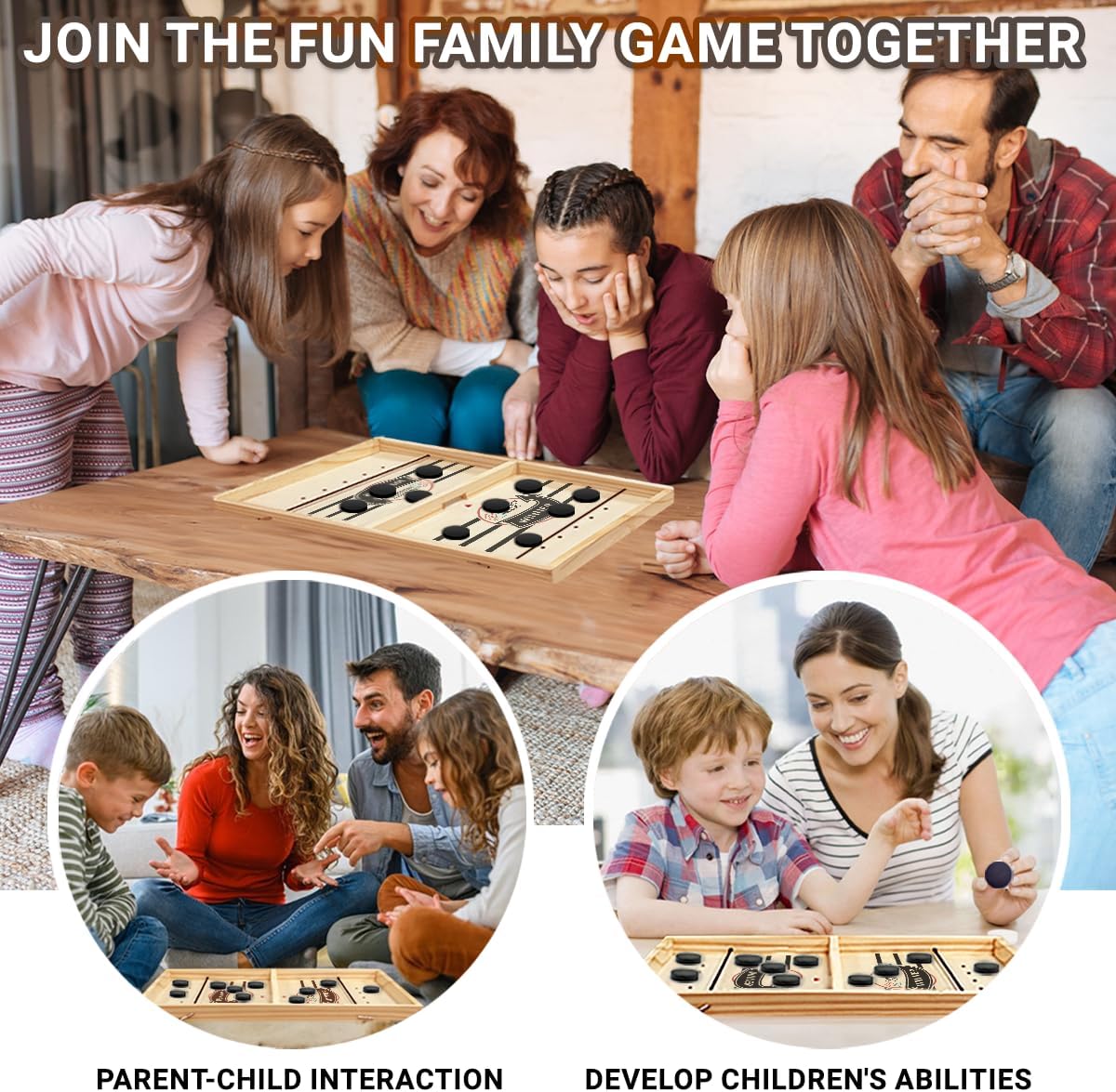 Fast Sling Puck Game - Birthday Gifts For Family, Friends, Children - Best Interactive Game Ever