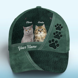 Casquette personnalisée avec photo « Tu es mon animal de compagnie bien-aimé » verte - Casquette personnalisée pour chien et chat, imprimé intégral - Nouveauté, cadeau pour propriétaires d'animaux et amoureux des animaux.