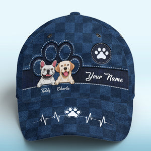 Love Comes In Fur And Paws Blue - Dog & Cat Personalized Custom Hat, All Over Print Classic Cap - New Arrival, Gift For Pet Owners, Pet Lovers