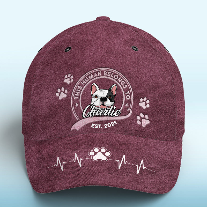 Le meilleur thérapeute a de la fourrure et quatre pattes roses - Chapeau personnalisé pour chien, casquette classique à imprimé intégral - Nouveauté, cadeau pour propriétaires et amoureux des animaux