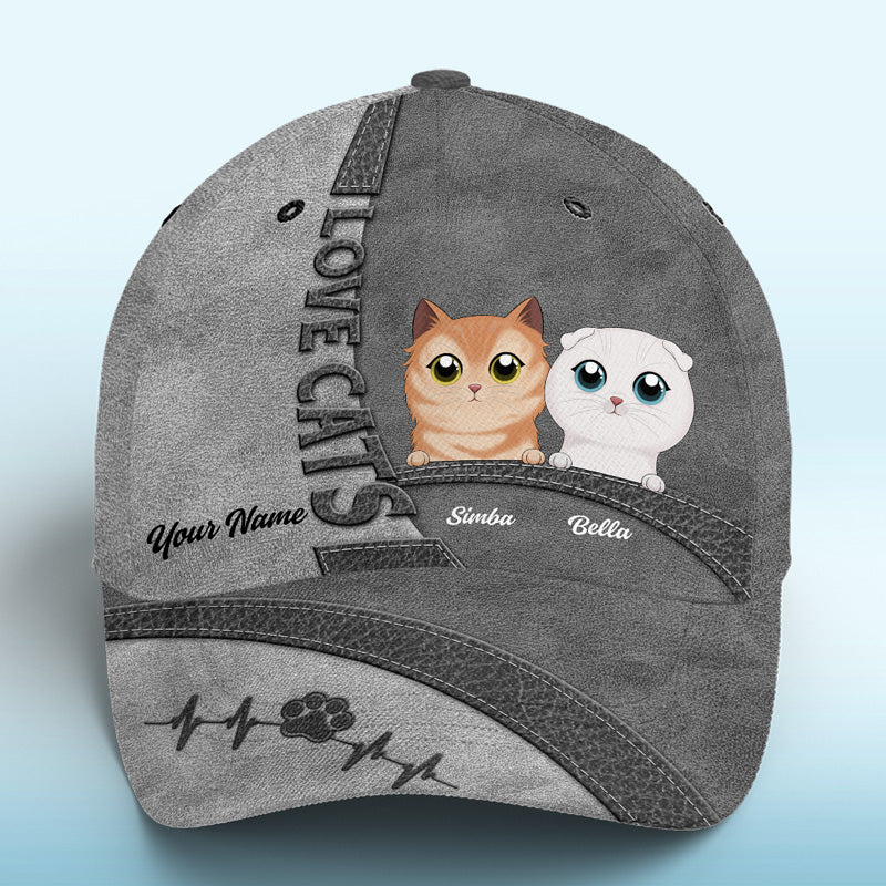 Quel plus beau cadeau que l'amour d'un chat noir ? Chapeau personnalisé avec imprimé chat, casquette classique ! Nouveauté, cadeau pour les propriétaires d'animaux et les amoureux des animaux.