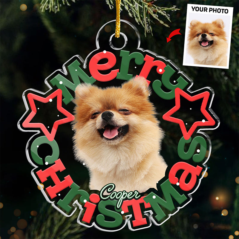 Custom Photo Official Cookie Tester - Dog & Cat Personalized Custom Ornament - Acrylic Custom Shaped - Christmas Gift For Pet Owners, Pet Lovers