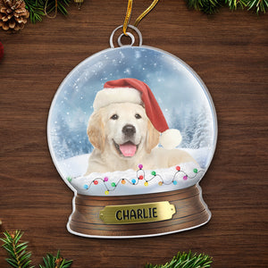 Custom Photo Tis The Season To Be Furry And Bright! - Dog Personalized Custom Ornament - Acrylic Custom Shaped - Christmas Gift For Pet Owners, Pet Lovers