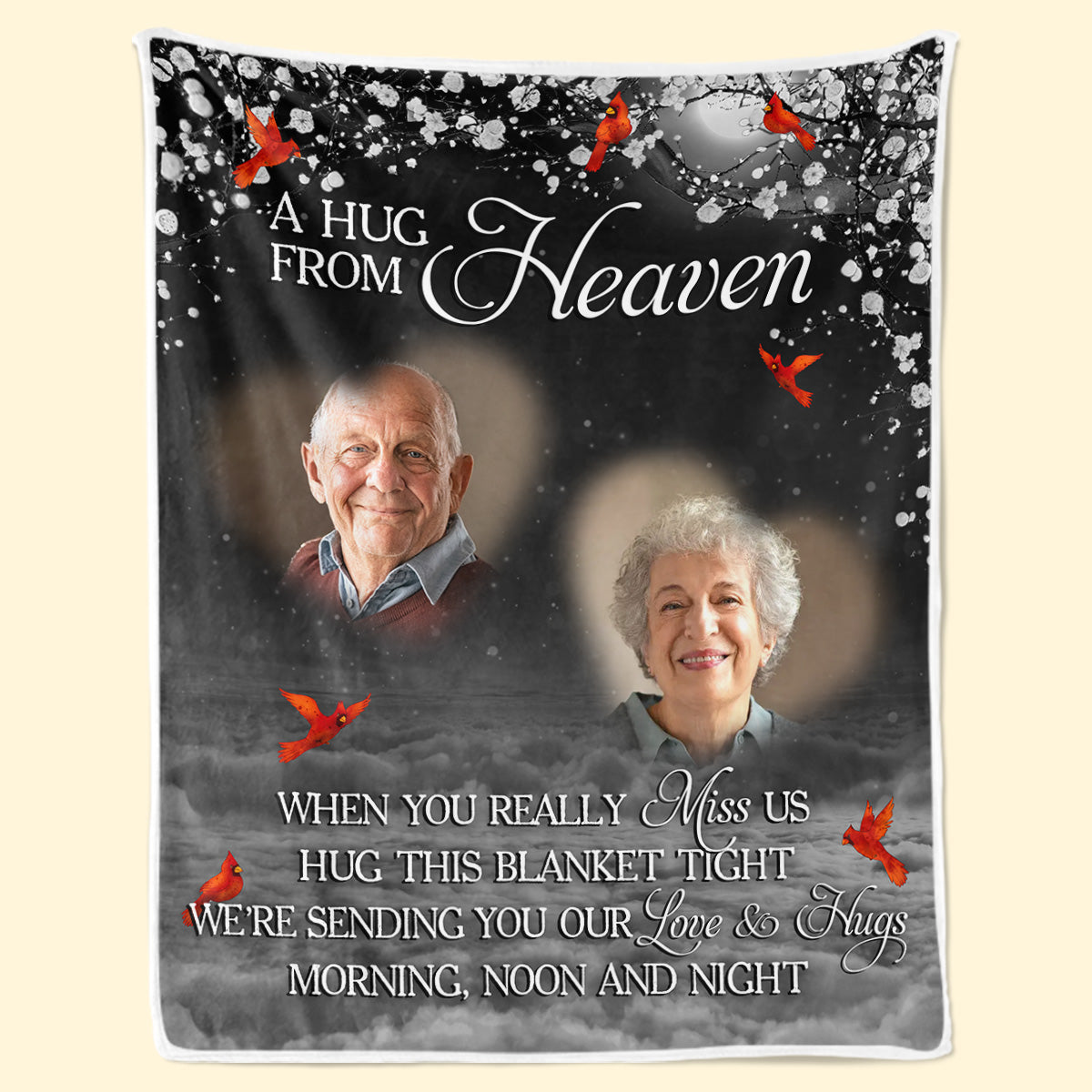 Photo personnalisée Votre amour sera toujours notre guide - Couverture personnalisée commémorative - Cadeau de Noël, cadeau de condoléances pour les membres de la famille