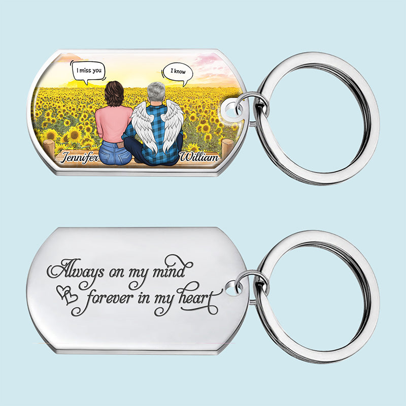Toujours dans mon esprit, pour toujours dans mon cœur - Porte-clés personnalisé