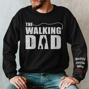 Le meilleur papa de toute la galaxie - Sweat-shirt unisexe personnalisé avec motif sur la manche - Cadeau de Noël pour les propriétaires et les amoureux des animaux