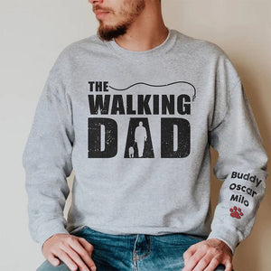 Le meilleur papa de toute la galaxie - Sweat-shirt unisexe personnalisé avec motif sur la manche - Cadeau de Noël pour les propriétaires et les amoureux des animaux