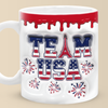 Maîtriser, dépasser, vaincre – Mug imprimé effet gonflable 3D des Jeux olympiques – Vacances olympiques, cadeau pour les membres de la famille, les meilleurs amis