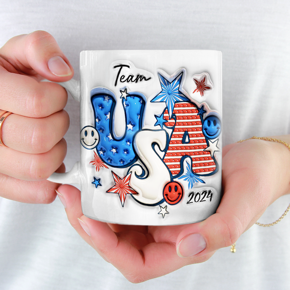 La passion avant tout et tout se mettra en place - Mug imprimé effet gonflable 3D des Jeux olympiques - Vacances olympiques, cadeau pour les membres de la famille, les meilleurs amis