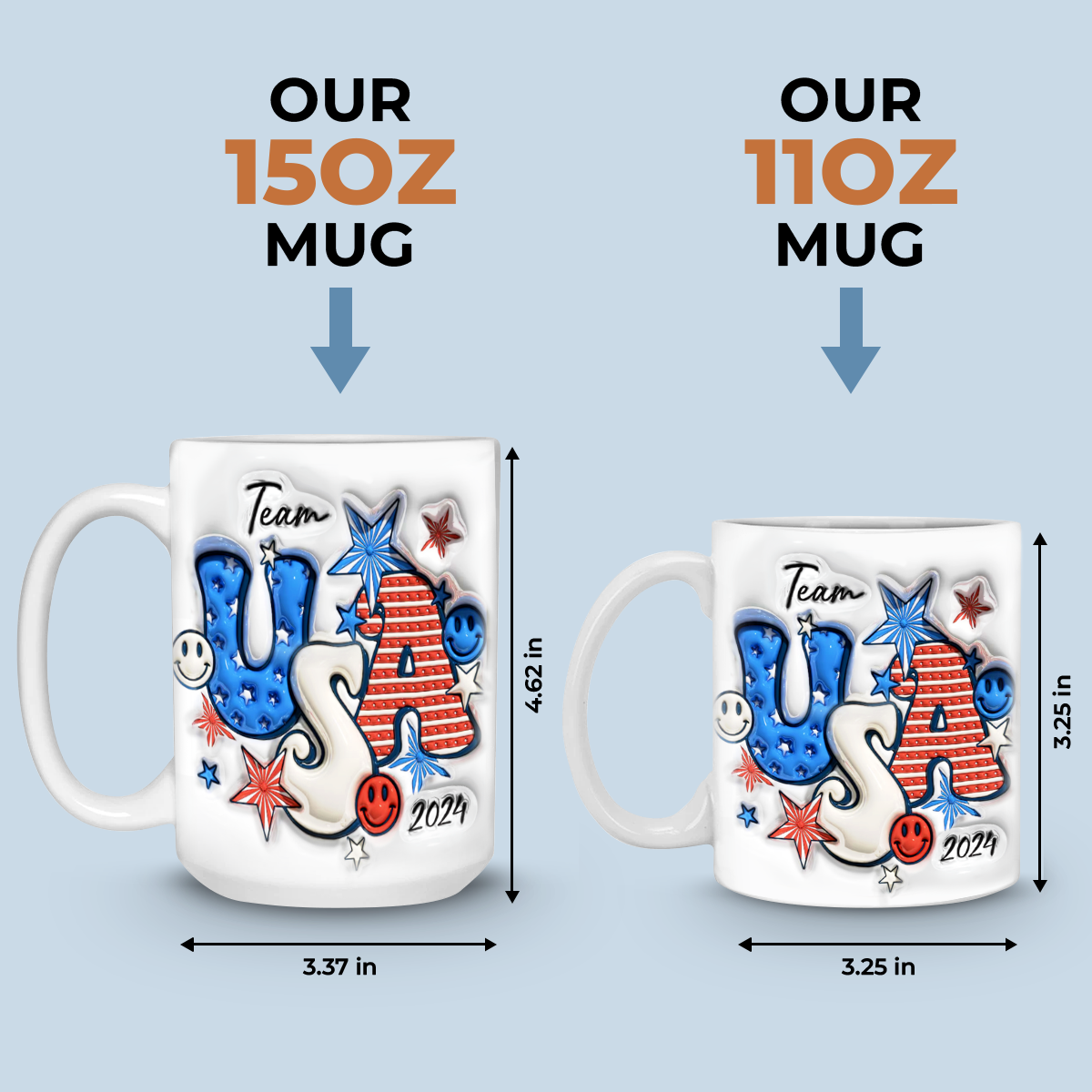 La passion avant tout et tout se mettra en place - Mug imprimé effet gonflable 3D des Jeux olympiques - Vacances olympiques, cadeau pour les membres de la famille, les meilleurs amis