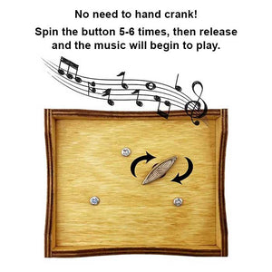 3.7" Custom Photo God Knew My Heart Needed You - Couple Personalized Custom Music Box - Gift For Husband Wife, Anniversary
