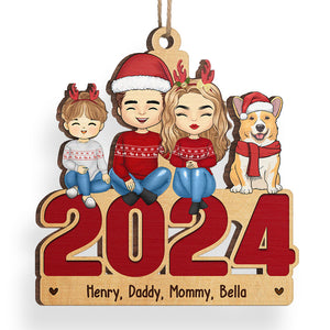 La famille fait fondre mon cœur ! Décoration personnalisée pour la famille ! Bois en forme personnalisée ! Cadeau de Noël pour les membres de la famille