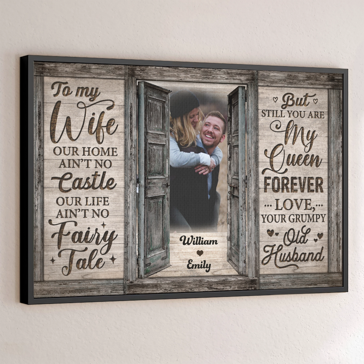 Still You Are My Queen Forever - Personalized Horizontal Poster - Upload Image, Gift For Couple