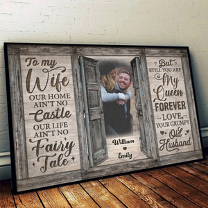 Still You Are My Queen Forever - Personalized Horizontal Poster - Upload Image, Gift For Couple