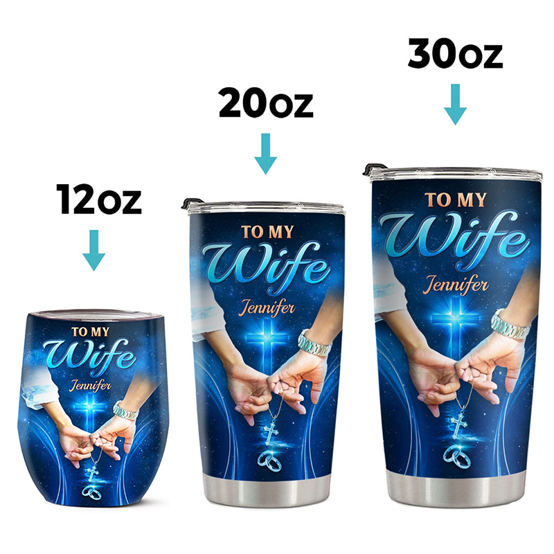 Custom Tumbler - Personalized Anniversary Wedding Gifts For Husband And Wife, Him And Her - Once Upon A Time