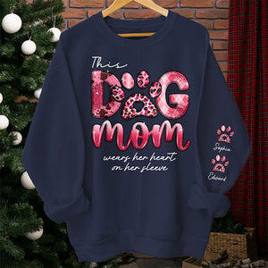 La vie est meilleure avec un chien ! Sweat-shirt unisexe personnalisé avec motif sur la manche. Cadeau pour les propriétaires et les amoureux des animaux.