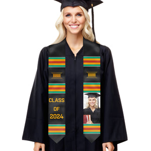 Cérémonie de remise des diplômes 2024 - Étole de remise des diplômes personnalisée - Télécharger une image, cadeau de remise des diplômes