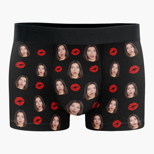 Custom Photo You're Mine, Babe - Funny Personalized Custom Boxer Briefs, Men's Boxers - Birthday Gift For Boyfriend, Husband, Anniversary