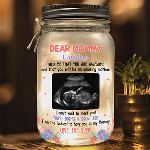 Photo personnalisée : vous serez une mère formidable ! Lampe en pot Mason personnalisée pour la famille ! Cadeau de naissance, cadeau pour la première maman