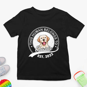 T-shirt enfant personnalisé avec photo de chien - Cadeau pour enfant, propriétaire d'animaux et amoureux des animaux