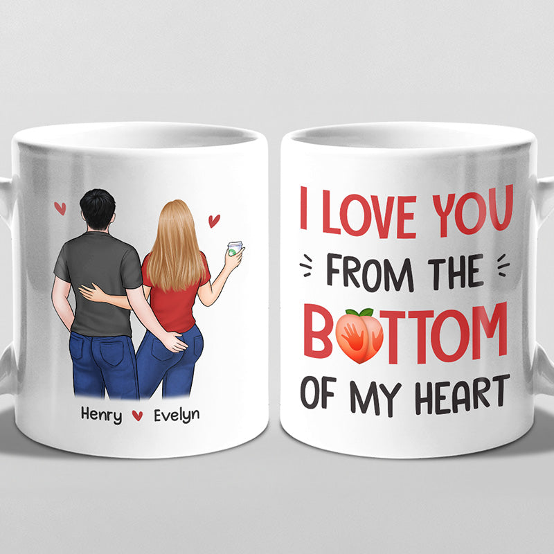 On se prend toujours les fesses même quand on est vieux et ridé - Tasse personnalisée pour couple - Cadeau pour mari et femme, anniversaire