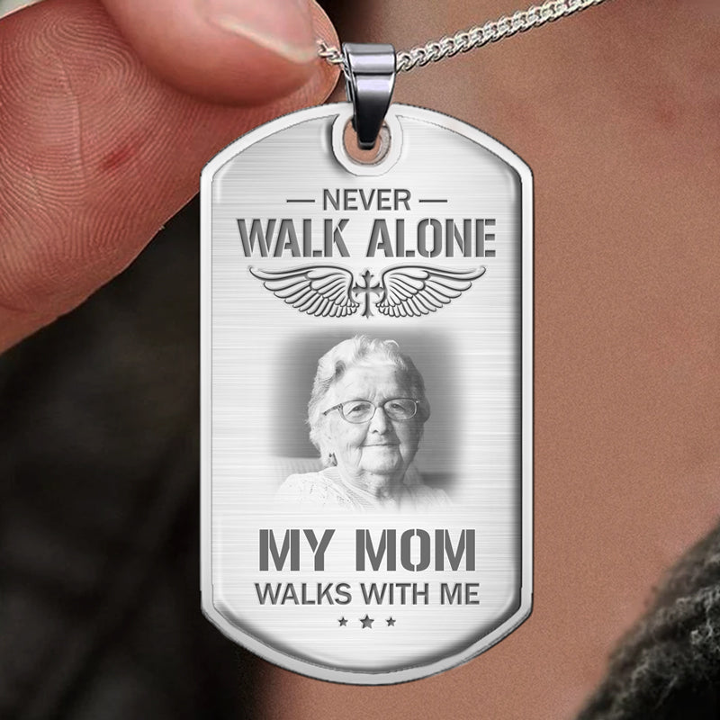 Photo personnalisée Je t'emporterai avec moi - Collier personnalisé commémoratif - Cadeau de condoléances, cadeau pour les membres de la famille