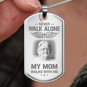 Photo personnalisée Je t'emporterai avec moi - Collier personnalisé commémoratif - Cadeau de condoléances, cadeau pour les membres de la famille