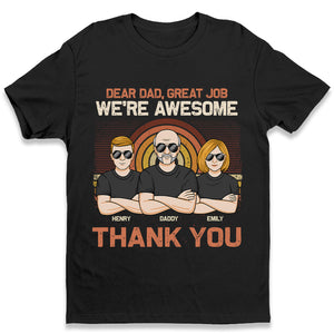 Cher papa, merci pour tout - T-shirt unisexe personnalisé pour la famille, sweat à capuche, sweat-shirt - Cadeau de fête des pères, d'anniversaire pour papa