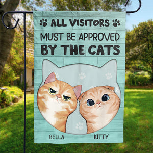 Les chats règnent sur cette région - Drapeau personnalisé pour chat - Cadeau pour les amoureux des animaux et les propriétaires d'animaux
