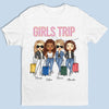 Voyage entre filles moins cher qu'une thérapie - T-shirt unisexe personnalisé pour meilleure amie - Vacances d'été, cadeau pour meilleure amie, meilleure amie, sœurs