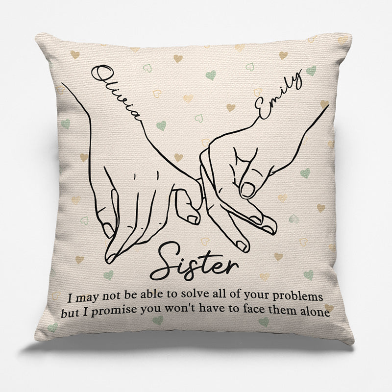 Nous sommes les meilleurs amis pour toujours - Coussin personnalisé Bestie - Cadeau de Noël pour meilleures amies, BFF, sœurs