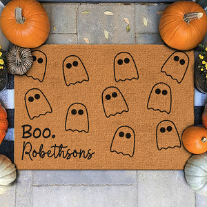 Boo-Tastic Family Fun On Halloween Night - Family Personalized Custom Home Decor Decorative Mat - Halloween Gift For Family Members