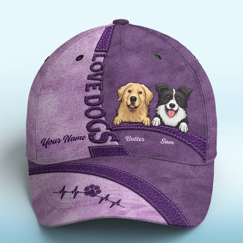 La vie est meilleure avec un chien ! Casquette personnalisée pour chien, imprimé intégral, cadeau pour les propriétaires et les amoureux des animaux.