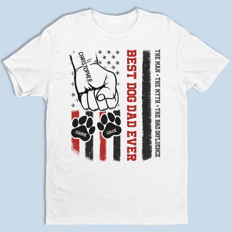 Fier d'être le meilleur papa de chien - T-shirt unisexe personnalisé, sweat à capuche, sweat-shirt - Fête des Pères, cadeau pour les propriétaires d'animaux et les amoureux des animaux
