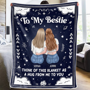 Mon câlin pour toi - Couverture personnalisée Bestie - Cadeau pour meilleures amies, BFF, sœurs