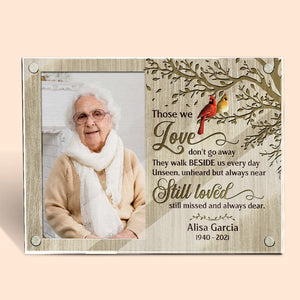 Forever Remembered, Forever Loved - Memorial Personalized Custom Acrylic Magnetic Photo Frame - Sympathy Gift, Gift For Family Members