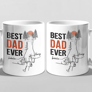 Tu es le meilleur papa du monde - Mug personnalisé pour la famille - Cadeau de fête des pères, d'anniversaire pour papa, grand-père
