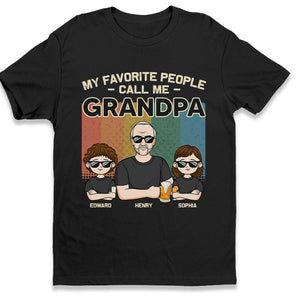 Heureux d'être appelé grand-père - T-shirt, sweat à capuche, sweat-shirt unisexe personnalisé pour la famille - Cadeau pour grand-père, papa
