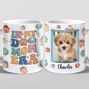 À l'ère de mon papa à fourrure - Mug personnalisé avec effet gonflé en 3D pour chien et chat - Cadeau pour les propriétaires et les amoureux des animaux