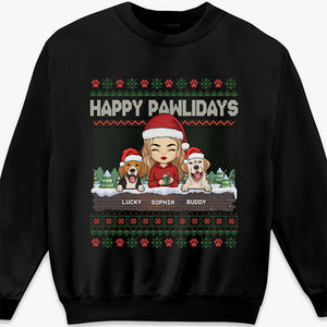 Je crois aux pattes du Père Noël - T-shirt, sweat à capuche et sweat-shirt unisexe personnalisé pour chien et chat - Cadeau de Noël pour propriétaires et amoureux des animaux