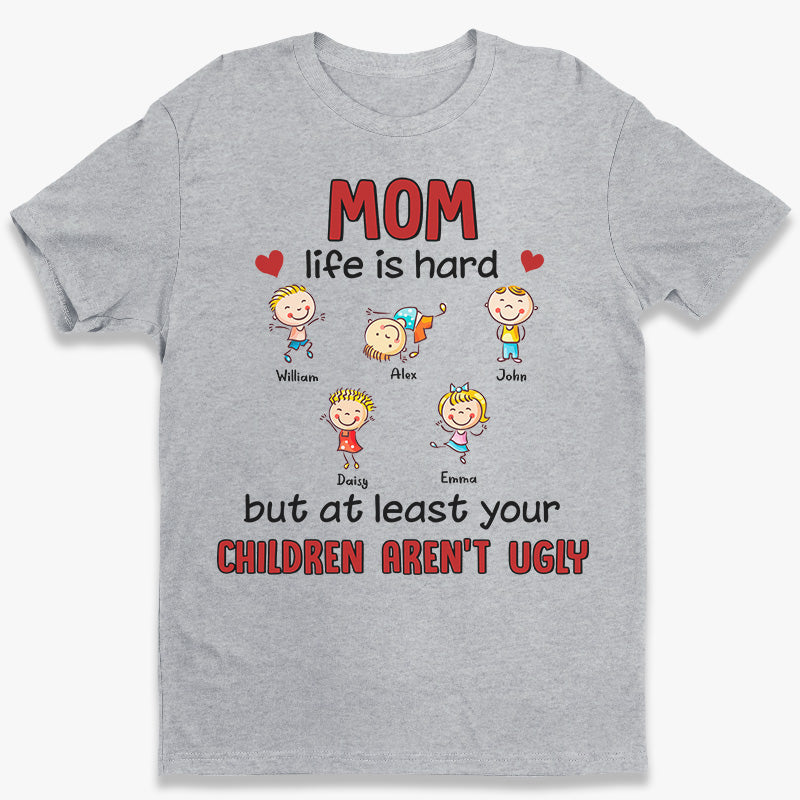 Fière maman de plusieurs enfants - T-shirt, sweat à capuche et sweat-shirt unisexe personnalisé pour la famille - Cadeau pour maman