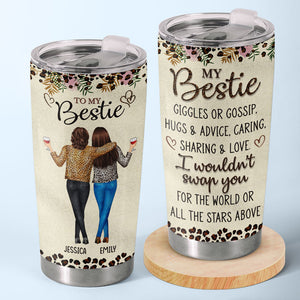 Un véritable ami vous aime pour qui vous êtes - Gobelet personnalisé Bestie - Cadeau pour les meilleures amies, BFF, sœurs
