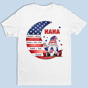 Nana, on t'aime toujours - T-shirt unisexe personnalisé, sweat à capuche, sweat-shirt - 4 juillet, cadeau d'anniversaire pour grand-mère