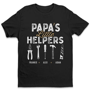 Les petits assistants de papa - T-shirt unisexe personnalisé, sweat à capuche, sweat-shirt - Cadeau de fête des pères et d'anniversaire pour papa