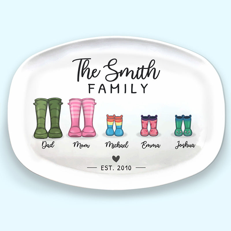 Notre famille - Plateau personnalisé pour la famille - Cadeau pour les membres de la famille
