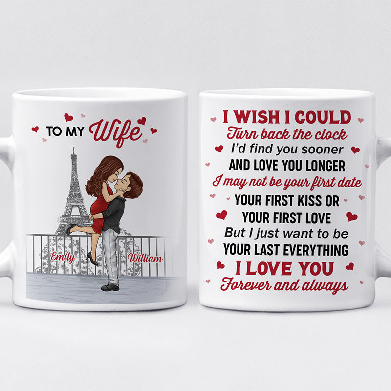 Je veux juste être tout pour toi - Tasse personnalisée pour couple - Cadeau pour mari et femme, anniversaire