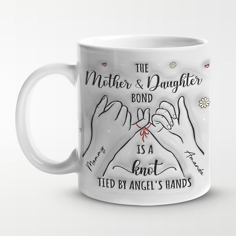 Le lien mère-fille est indissociable - Mug personnalisé 3D à effet gonflé - Cadeau pour maman et fille