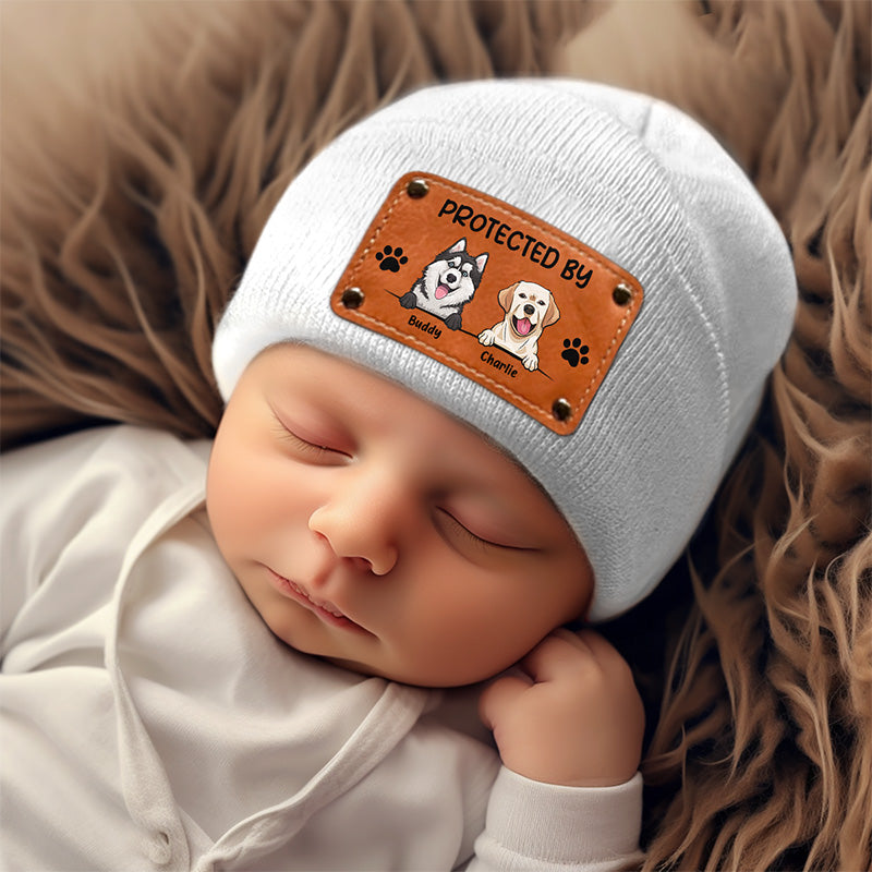 Custom Baby Beanie Hat - Personalized Baby Shower, Gender Reveal Gifts For New Moms, New Dads, New Parents, Dog Cat Lovers - Every Dog Needs A Baby