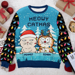 I Believe In Santa Paws - Dog & Cat Personalized Custom Ugly Sweatshirt - Unisex Wool Jumper - Christmas Gift For Pet Owners, Pet Lovers
