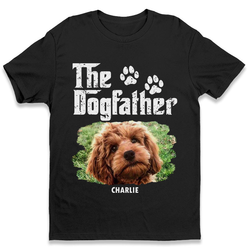 Photo personnalisée du papa chien le plus cool - T-shirt unisexe personnalisé, sweat à capuche, sweat-shirt - Cadeau fête des pères, anniversaire pour les propriétaires d'animaux et les amoureux des animaux